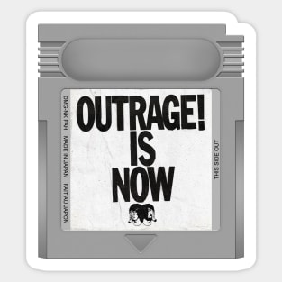 Outrage! Is Now Game Cartridge Sticker